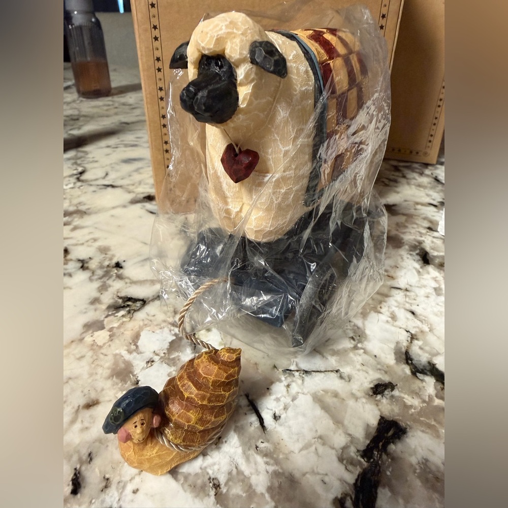 🐑 The Boyds Collection Ltd. “Carvers Choice” – Sheep with Heart & Snail